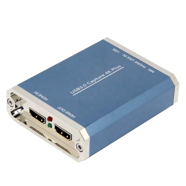 UC4000A Game Streaming Live Stream Broadcast OBS VMix Wirecast Xsplit Ture UHD 4K USB3.0 HDMI VIDEO CAPTURE Box Grabber