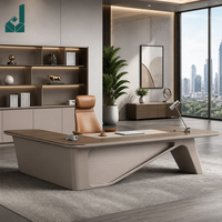 Table de conférence en MDF en forme de L, robuste et moderne, taille personnalisable, écologique, pour espace de travail commercial