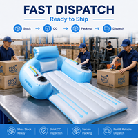 Chaises flottantes gonflables personnalisées avec coussins, lits flottants gonflables pour piscine, adaptés aux villas familiales