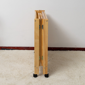 <span class=keywords><strong>Lit</strong></span> d'enfant pliable multifonction B2B, garde-corps latéral, peut être relevé et abaissé, grande taille, berceaux en bois pliables pour bébés - Product Image 3