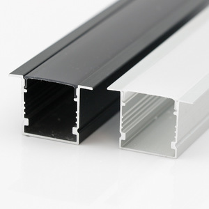 Installation facile 014A profil évidement LED bande profilé en aluminium 23*15mm intégré couleur noir argenté pliage soudage coupe - Product Image 1