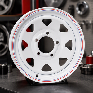 Jante de <span class=keywords><strong>remorque</strong></span> en acier renforcé à 5 trous de 14 pouces, fabrication OEM, capacité de charge élevée, pièces de rechange pour <span class=keywords><strong>remorque</strong></span> - Product Image 1