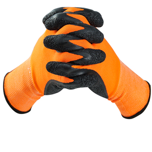 13 Gauge Polyester <strong>Latex</strong> Palm <strong>Gloves</strong> Crinkle <strong>Latex</strong> Coated Working Gardening <strong>Gloves</strong> - Product Image 3