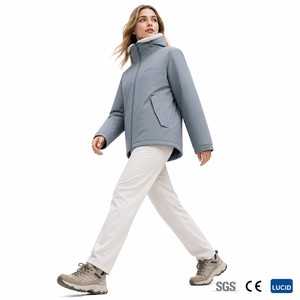 Veste Alpine Femme en Polaire Sherpa Mat PU Lourd 480GSM avec Doublure Polaire, Col Montant, Style Temps Froid Queenstown, Vente en Gros, Personnalisable OEM - Product Image 1