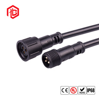 Connecteur LED M17 IP68 étanche en nylon à 8 broches avec contacts en cuivre 12A pour systèmes solaires et applications RF/PCB/UHF