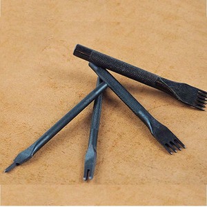 <span class=keywords><strong>Ciseau</strong></span> à cuir en acier noir <span class=keywords><strong>pour</strong></span> le bricolage, pas de 4mm, 1/2/4/6 broches, poinçon en cuir, ensemble de poinçons, laçage, <span class=keywords><strong>couture</strong></span>, <span class=keywords><strong>ciseau</strong></span> de travail - Product Image 2