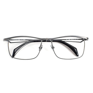 11488 Marco de titanio puro cara grande gafas de lectura de negocios para hombres patrón sólido Flip Cover Anti-Blue marcos de anteojos - Product Image 4