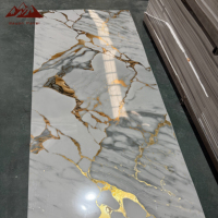 Wayon alta calidad 1220*2440*3mm impermeable cloruro de polivinilo UV hoja de mármol para decoración de pared interior baño apartamento