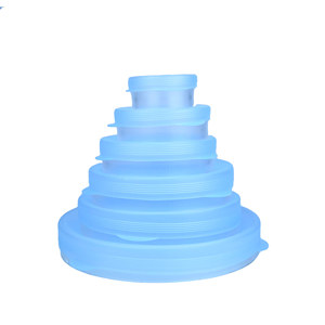 Tapas de Silicona KTL para Almacenamiento de Alimentos, Juego de 6 Piezas, Redondas, con Clip, Sellado al Vacío, para Frutas, Verduras, Camping y Picnic - Product Image 2