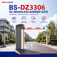 Bisen BS-3306 Sistema de estacionamiento inteligente con control remoto LED para vallas y barreras, puerta de barrera sin escobillas de CC