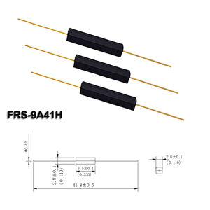 Interruptor de Lengüeta Normalmente Abierto Fast FRS-9A41H, Conexiones Doradas, Negro, 8.5*2.8*2.8mm, 10W/100V/0.5A, Montaje en PCB - Product Image 1