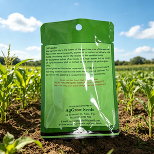 Sac à fermeture éclair à trois côtés de haute qualité personnalisé pour l'emballage des graines de légumes et de fleurs avec trou de suspension - Product Image 4