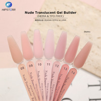 HEMA & TPO FREE Gel Constructeur Translucide Nude Fournisseur Gel Polish Constructeur Nude Transparent à Appliquer au Pinceau BIAB Gel de Construction OEM