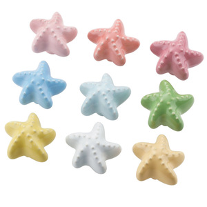 LGEDIS <b>Ceramic</b> Starfish <b>Drawer</b> <b>Knobs</b> For Children's Room Furniture Cabinet Door Handles Colorful Novelty Shape Easy Installation - Product Image 3