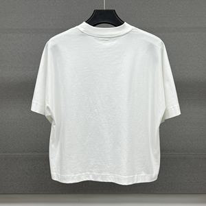 Camiseta con estampado de hombros caídos personalizada de diseñador, ropa de calle, camisetas gráficas informales, Camiseta de algodón de gran tamaño de alta calidad - Product Image 2