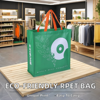 Sac à provisions en tissu RPET non tissé personnalisé fourre-tout de beauté recyclé écologique style pliant logo personnalisé pour un usage quotidien cadeau