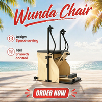 Chaise Wunda Commerciale Portable et Réglable MJD W56 en Bois d'Érable Massif – Appareil d'Entraînement Pilates pour Studio et Bien-être