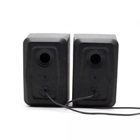 Speaker Stereo Berkualitas Tinggi X2 dengan Kabel, Lampu LED Warna-warni Pelangi, Speaker Gaming Berkabel USB untuk PC Laptop