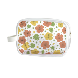 Bán buôn thấp mo tùy chỉnh in trong suốt mỹ phẩm trường hợp với logo Aloha phong cách <span class=keywords><strong>PVC</strong></span> dây kéo du lịch rõ ràng <span class=keywords><strong>Pouch</strong></span> - Product Image 2