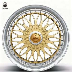 4 Piezas Nuevas <span class=keywords><strong>Llantas</strong></span> de Aleación de Aluminio Forjado Pintadas de 18-20 Pulgadas 5x112/120 PCD Multirradio de Dos Piezas 30mm 100mm 20mm - Product Image 1