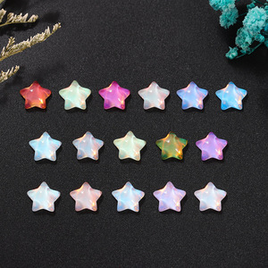 Strass pour ongles en cristal étoile irisé à dos plat, accessoires de bijoux DIY colorés pour ongles - Product Image 1