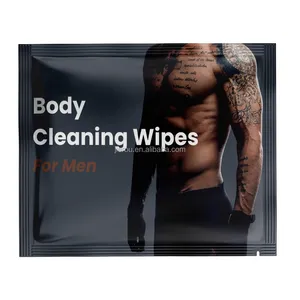 Individually Wrapped Adult Flushable Plant-Based Fibers Gentle Cleaning Male Sanitary Wet Wipes