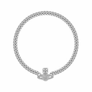 Collar de Clavícula Magnético de Alta Gama Empress Dowager Vivienne, de Acero Inoxidable Grueso, Chapado en Oro, con Circonita Cúbica y Estrella, Estilo Urbano - Product Image 4