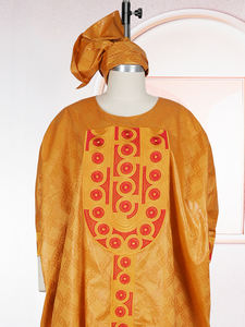 H&D S11005 Nuovo Design Abito Africano per Donne, Outfit di <span class=keywords><strong>Coppia</strong></span> alla Moda con Ricami, Vestiti Lunghi Casual Taglia Unica - Product Image 6