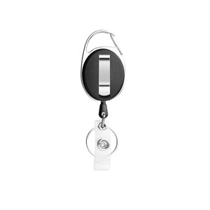 Printable oval frosted strap with easy-pull <b>buckle</b>, retractable back <b>clip</b>, suitable for nurse ID cards, logo printing, and - Product Image 5