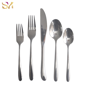 Hotel restaurante utilizados de acero inoxidable cubiertos de oro y plata cubiertos conjuntos - Product Image 2