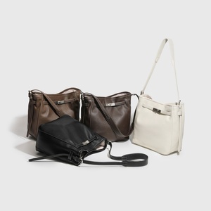 Sac <span class=keywords><strong>à</strong></span> main de luxe 2026 avec bandoulière réglable en cuir PU Litchi, sac seau grande capacité pour <span class=keywords><strong>femme</strong></span> - Product Image 2