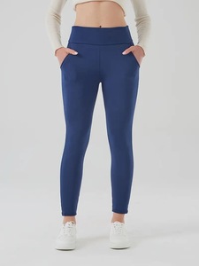Stylish Women High Waist Thermal Pants <strong>Sherpa</strong> Fleece <strong>Lined</strong> Thick Warm Yoga <strong>Leggings</strong> with Pockets - Product Image 5