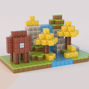 Juguetes sensoriales Montessori <span class=keywords><strong>Mine</strong></span> Magnet World Cubos magnéticos STEM Juguetes de construcción para niños Bloques de construcción magnéticos - Product Image 5