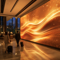 Écran LED couleur pleine gamme P1.8 pour intérieur, mur vidéo LED ultra-fin sans soudure pour hall d'hôtel, signalisation numérique