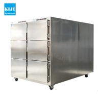 Congelador para Ataúdes de Acero Inoxidable 304 con Seis Cajones, Refrigerador para Cadáveres de Funerarias y Morgues