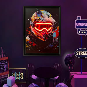 Enseigne néon personnalisée murale pour la décoration des murs de bars et de bâtiments, avec <span class=keywords><strong>transformateur</strong></span> et télécommande, lumières LED, art néon moderne - Product Image 4