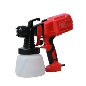 AKX-1608 Pulverizador de tinta de alta pressão para paredes de cercas, pistola portátil HVLP de 800ml, potes de 400w, elétrica DIY