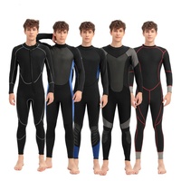 Combinaison de plongée en néoprène 3/5 mm, ensemble complet pour hommes et femmes, manches longues, col rond, séchage rapide, professionnelle pour le surf et la plongée libre