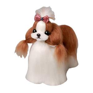Mr. Jiang Perruque portable pliable en plastique pour animaux de compagnie Modèle de toilettage sans mannequin pour le nettoyage du Shih Tzu Yorkshire - Product Image 2