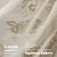 Tissu brodé broderie d'étamine de fleurs tridimensionnelles en mousseline de soie transparente pour robe robe chemise
