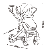 Best-seller Poussette bébé 3 en 1 Chine prix d'usine grossiste