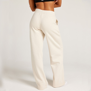 Nuovi <span class=keywords><strong>Pantaloni</strong></span> Sportivi Premium <span class=keywords><strong>Beige</strong></span> a Gamba Larga per Donna, Design Confortevole e Vestibilità Rilassata - Product Image 2