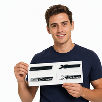 Autocollant de coffre arrière de voiture en PVC souple 3D de luxe réutilisable avec logo et lettres pour X1-X7 avec garantie d'un an