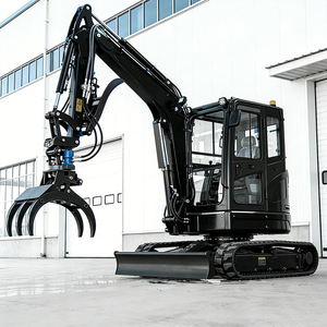 Envío Gratis Excavadora Hidráulica Compacta de 3.5 Toneladas, Mini Excavadora de 1T 2T con Cabina Cerrada, Certificación CE - Product Image 5