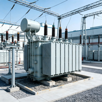 Transformateur de puissance immergé dans l'huile pour postes de transformation de réseau électrique, 8 MVA, 110 kV, 11 kV, triphasé, 50/60 Hz, S18-8000/110