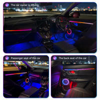Kit d'éclairage d'ambiance intérieur KYNCHO pour voitures Honda, éclairage intérieur automobile 12V, lampe décorative LED Symphony, commande par application