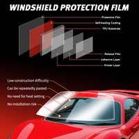 Nouvelle Arrivée 2027 – Film de Protection de Pare-Brise Anti-Explosion 5mil EPU UVR99% IRR98% VLT75% Hydrophobe Anti-Éclatement pour Voiture