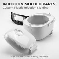 Échantillons de pièces de panneau de commande et de coque de couvercle de cuiseur à riz moulées par injection plastique via service de prototypage OEM CNC sur mesure en tôle