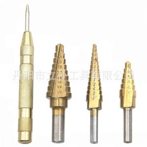 Mr <b>Drill</b> Inch <b>Step</b> <b>Drill</b> Bits Hex Shank TiCN Coated For Nonferrous Metals 3 Piece Set - Product Image 3