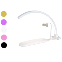 Lampe à ongles LED polyvalente 36W en métal en forme de croissant avec repose-main pour manucure et salon de beauté - Nouveauté 2026 - Vente en gros